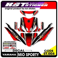 Mio Sporty FULL BODY DECAL - FULL BODY DECAL Yamaha Mio Sporty. St.004