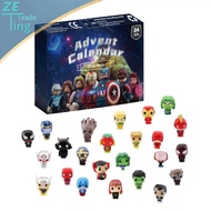 24Pieces Different Avenger Super Heroes Minifigures Gift Box Christmas Advent Calendar for kids Xmas Gift