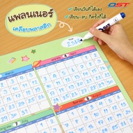 Calendar Board (My Day Calendar) Size 50x70cm Plastic Coated Planner Sheet Can Write Dates/ EP-801