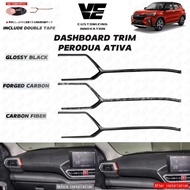 Vemart perodua ativa car dashboard trim cover garnish interior accessories