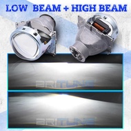 Car Headligts Projector Lens 3.0 Inch Koito Q5 H7 D2s D2h LED Halogen HID Light Single/Bixenon