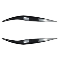 Front Headlight Cover Head Light Lamp Eyelid Eyebrow Trim ABS for Ford Fiesta MK6.5 2013-2017