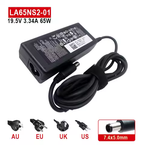 19.5V 3.34A 65W 7.4x5.0mm HA65NS5-00 DA65NM111-00 AC Adapter For DELL Laptop Power Supply Charger