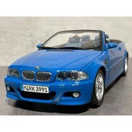 【BMW原廠精品Kyosho製】 1/18 BMW e46 M3 Convertible 土耳其藍