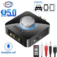 Bluetooth Receiver Transmitter LED BT 5.0 Stereo AUX 3.5mm Jack RCA Handsfree Call TF U-Disk TV Car Kit Wireless Audio Adapter TV Receivers