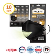 Support Local With adjustable ear loop Local Stock Bluna KF94 Adult Mask Style Fit Black Colour Indi