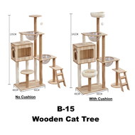 [141CM/135CM] 2 Space Capsule Nest with 1 Cat Box Cat Climbing Cat Tree Cat Nest Cat Scratch Trees Sisal Column Cat Tree