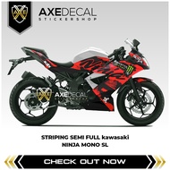 Striping Ninja Mono SL Desain Custom / Stiker Motor Kawasaki Ninja 250 SL