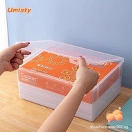 UMISTY Home Office Supplies Storage Box, Plastic Dustproof Storage Box, Large Capacity Transparent F