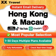 Hong Kong & Macau eSIM 1-30 Days 500MB-50GB Unlimited Data Travel eSIM Hong Kong & Macau 5G High Spe