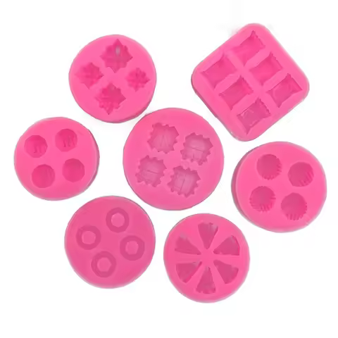 1Pc Food Shape Molds Waffles Cookie Cheese Chocolate Chip Donuts Cake Decorating Tools Soft Silicone