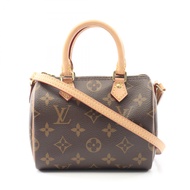【二手】LOUIS VUITTONNano Speedy 單肩包 M61252 PVC 塗層帆布皮革 Nano Speedy 女士二手 A