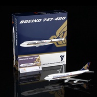YY Wings 1/400 Singapore Airlines B747-400 9V-SMU Metal Aircraft Model Aircraft