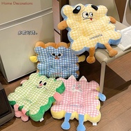 Dopamine Cartoon Plaid Cushion Student Dormitory Classroom Bench Soft Wear-resistant Butt Pad Office