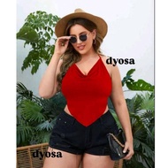 Sexy backless crop top bandana plus size XL 2XL 3XL 4XL 5XL (bandana)