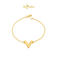 MASDORA 916 Gold Bracelet Rantai Tangan Emas ~ Elegant V (EMAS 916/22K)