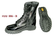 รองเท้าทหาร รองเท้าคอมแบท หนัง ซิป รุ่นหัวท้ายแก้ว Cobra