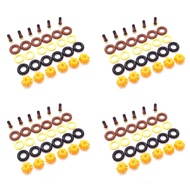 4X Fuel Injector Repair Kit 0280150440 13641703819 for E60 E39 520I 523I Car Replacement AY-RK004