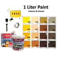 Nippon Weatherbond MICI Exterior Durable Wall Paint Brown Orange Coklat Cat Dinding Luar Rumah Tahan