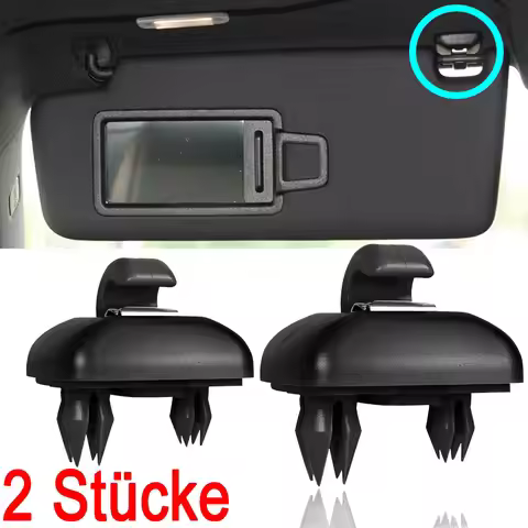 2x Sonnenblende Haken Halter soul für Audi A1 A3 A4 A5 Q3 Q5 Schwarz 8W0857562A 4PK, 8W0 857 562 A, 