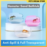 Large Hamster sand bathtub hamster transparent sand bath box bathroom hamster toilet hamster playground