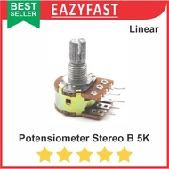 Potentiometer B 5K Stereo Linear B5K 5 K Ohm Potentiometer Potentio Meter