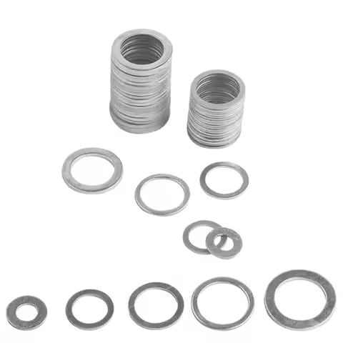 20/50Pcs Aluminum O-Ring Washer Gasket Plain Washer M4 M5 M6 M8 M10 M12 M14 M16 M20 M22 M24 M26 for 
