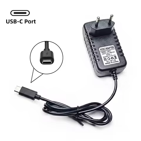 2026 New EU Plug Power Adapter 5V 9V 12V 24V USB-C Output Connector AC/DC 0.5A 1A 1.5A 2A 3A Power S