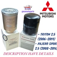 Ready stock mitsubishi triton 2.5/pajero sport 2.5 engine oil filter 1230a045 diesel filter fuel fil
