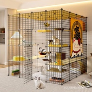 Get 7% coupon+gift】e Home Super Large Free Space Villa Cattery Cat House Luxury Large Three-Layer Pe