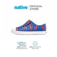 Native รองเท้ากันน้ำเด็กเล็ก EVA รุ่น Jefferson Sugarlite Print Princess UV Blue Shell White Laflame Lighting