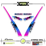 STRIPING SUZUKI CRYSTAL TUNE MOTIF X4 STICKER CRYSTAL TUNE CUSTOM STICKER ORIGINAL CRYSTAL MOTORCYCL