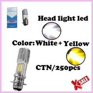✮ ﹊ ✲ HONDA Click 160 LED MOTORCYCLE HEADLIGHTS BULB T19 WHITE + YELLOW ACCESSORIES LED 1PCS