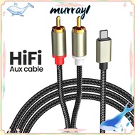 MURRAY Type C To 2 RCA 1m Amplifier Laptop Aux Cord