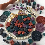 [SG] LIMITED Handmade Clover Shaped Wax Beads | Muted Sealing wax beads | Wax Stamp beads