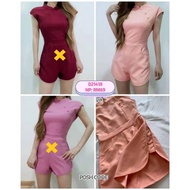 21418 Posh Code 高品质简约旗袍式连体裤