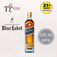 Johnnie Walker Blue Label 200ml miniature mini 20cl  JW Alc:40%  ✔Duty paid 100% ORIGINAL (Scoth Whisky）