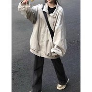 Jacket, 2-layer umbrella, loose unisex style, Men and Women (big size)90ky