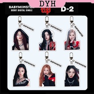 Kpop BABYMONSTER Keychain ASA CHIQUITA ANYEON RAMI Cute Acrylic KeyRing Bag Pendant Gift