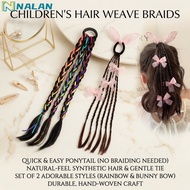 The Shop Is In Bangkok.braided Wig Fake Hair For Children Women's Easy To Wear Cute Rubber Band Kore