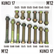 M12 Nut Bolt KEY 17 12 BOLT/ 17 KEY BOLT/ 1PCS