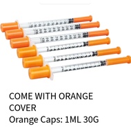 [1 PCS] [GERMANY BRAND] [READY STOCK] UNIFINE U-100 30G 8MM 1ML- Disposable Insulin Syringe