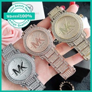 [พร้อมกล่อง] MICHAEL KORS นาฬิกาสำหรับผู้หญิง MK คุณภาพสูงหรูหราเพชรทองนาฬิกาข้อมือควอทซ์แฟชั่นของขวัญ