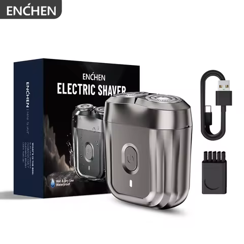 ENCHEN Mini 6 Electric Shaver WIth 2-Direction Flex Heads Type-C Charging 100% Waterproof Magnetic C