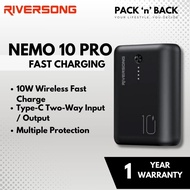 Riversong Nemo 10 Pro Fast Charging Power Bank | Mini Power Bank | 20W Fast Charging