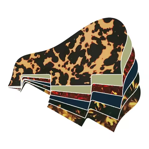 Pleroo Custom Guitar Parts - For ES 335 Jazz Archtop Guitar Pickguard Scratch Plate No Hole Multi Co