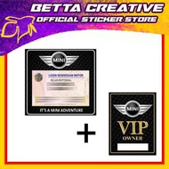 Mini Car Logo  Bundle Roadtax + VIP CARCOMBO  [ Betta Creative ]