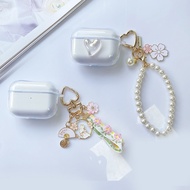 For AirPods Pro 2 3 case fashion flower Earphone cover airpod 3 case Transparent Silicone Cover air pod case funda airpod pro