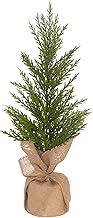 Boston International Artificial Evergreen Tree in Burlap Base Christmas Holiday Decorations for Home