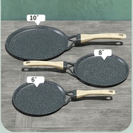Stone Frying Pan Non-Stick Cast Iron Pancake Pan Omelet Pot for Gas Stove Induction Cooker Kitchen C